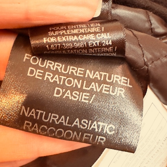 Veste RUDSAK EN CUIR noir avec collet en fourrure amovible - Picture 2 of 8